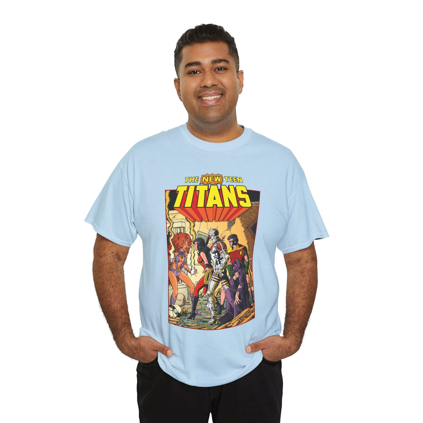 New Teen Titans T-Shirt - George Perez Art - #16 Cover - Wonder Girl, Robin, Starfire - DC Comics