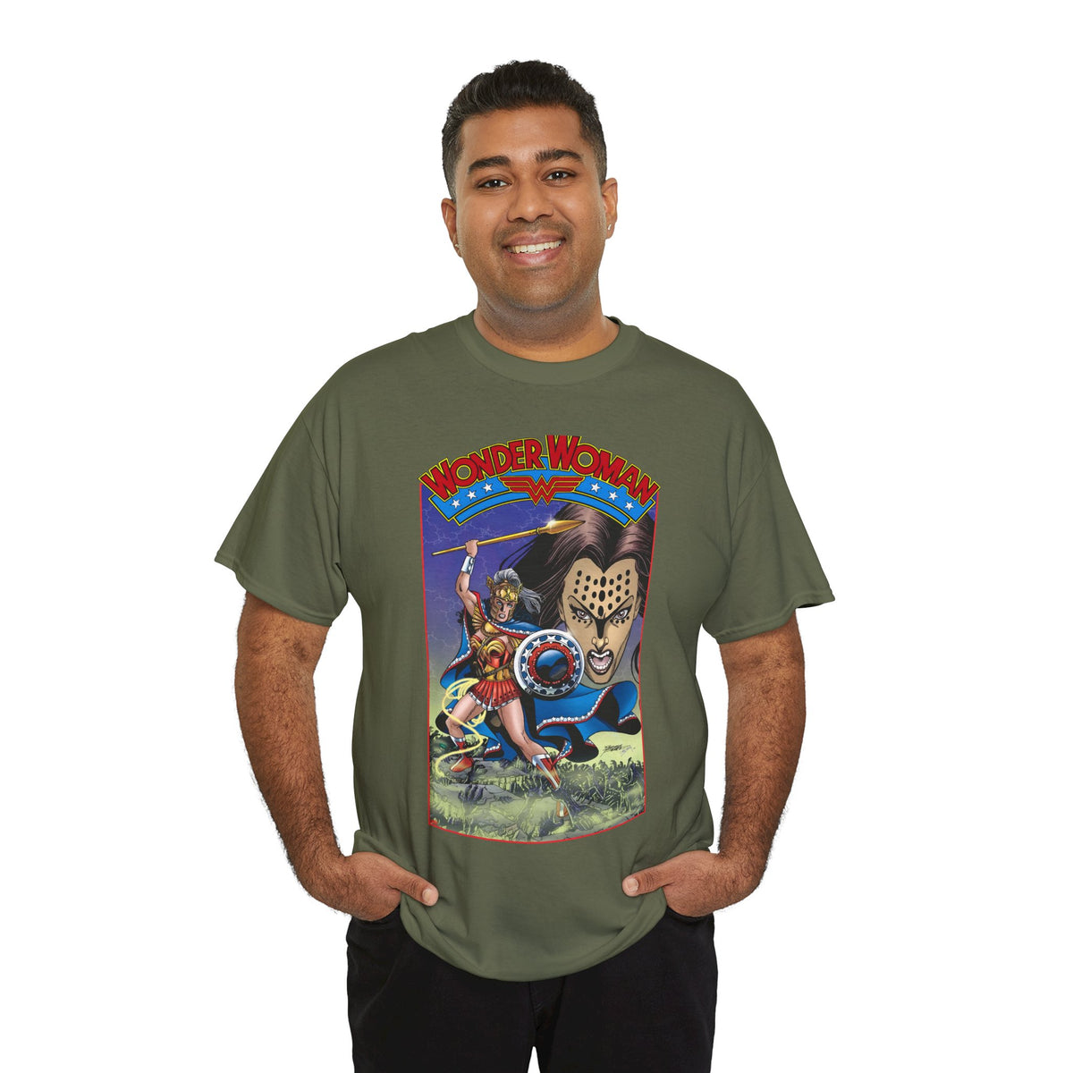 Wonder Woman T-Shirt - George Perez Art - Cheetah, 1980s - DC Comics