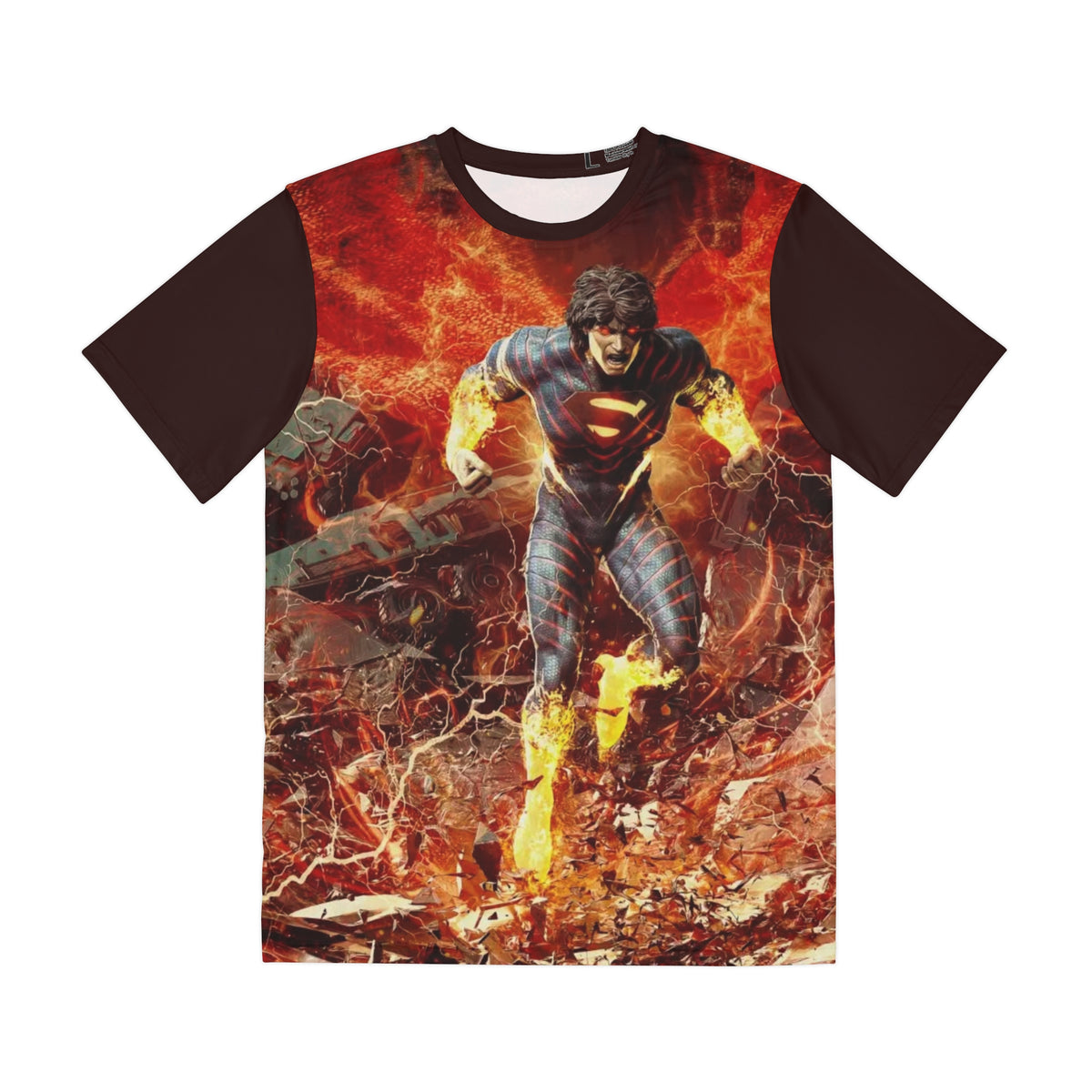Absolute Superman All-Over Print Tee (Polyester) - Björn Barends Art - DC Comics (IMPROVED PLACEMENT AND PRINTING TECHNIQUES)