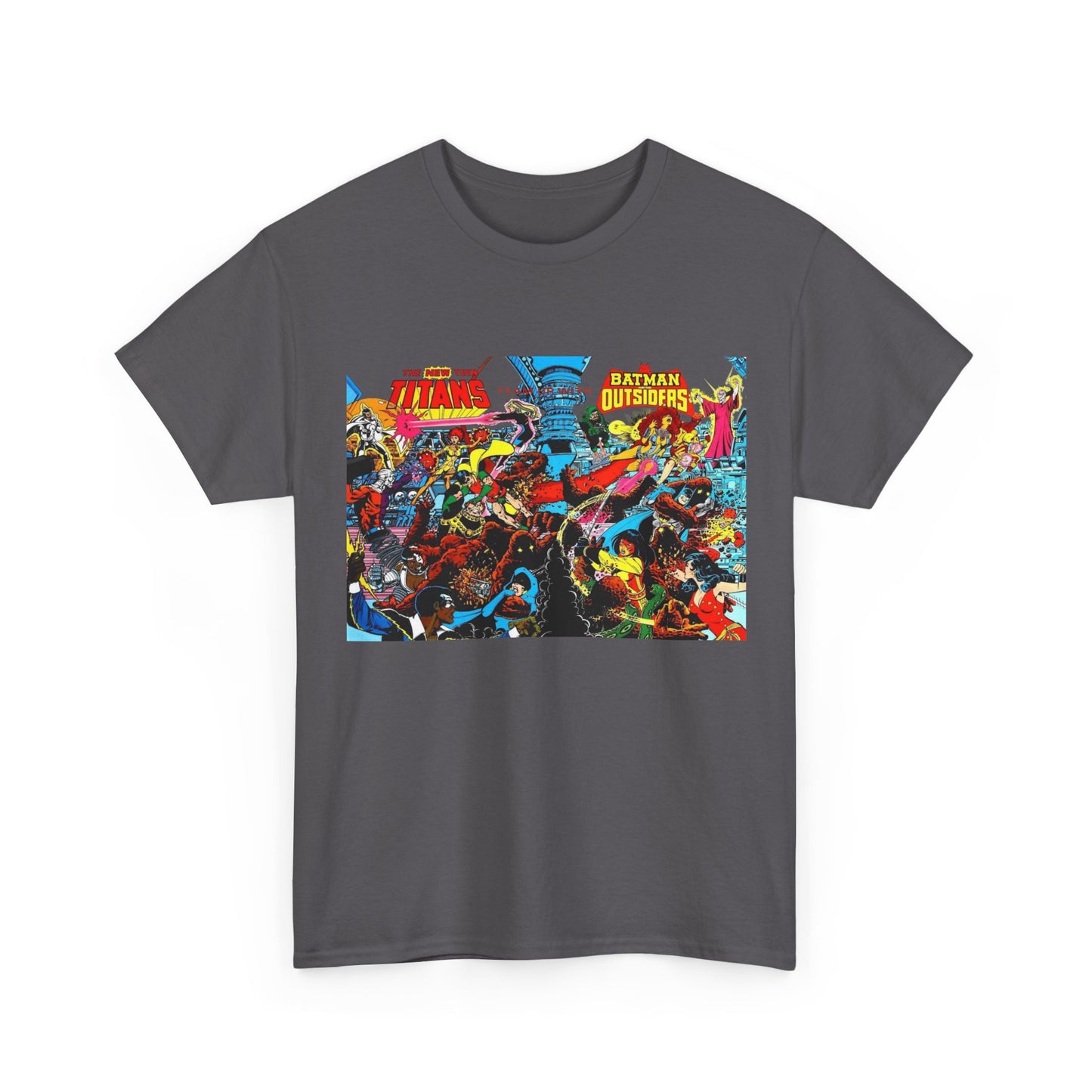 New Teen Titans & Batman and the Outsiders T-Shirt - George Perez & Jim Aparo Art - DC Comics