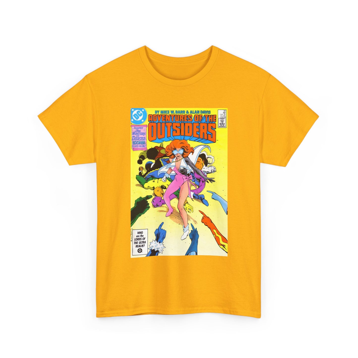 Adventures of the Outsiders #34 T-Shirt - Alan Davis Art - DC Comics
