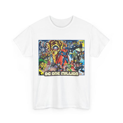 DC One Million T-Shirt - Phil Jimenez Art - Future Versions of Superman, Batman, Wonder Woman, Green Lantern, Flash - DC Comics