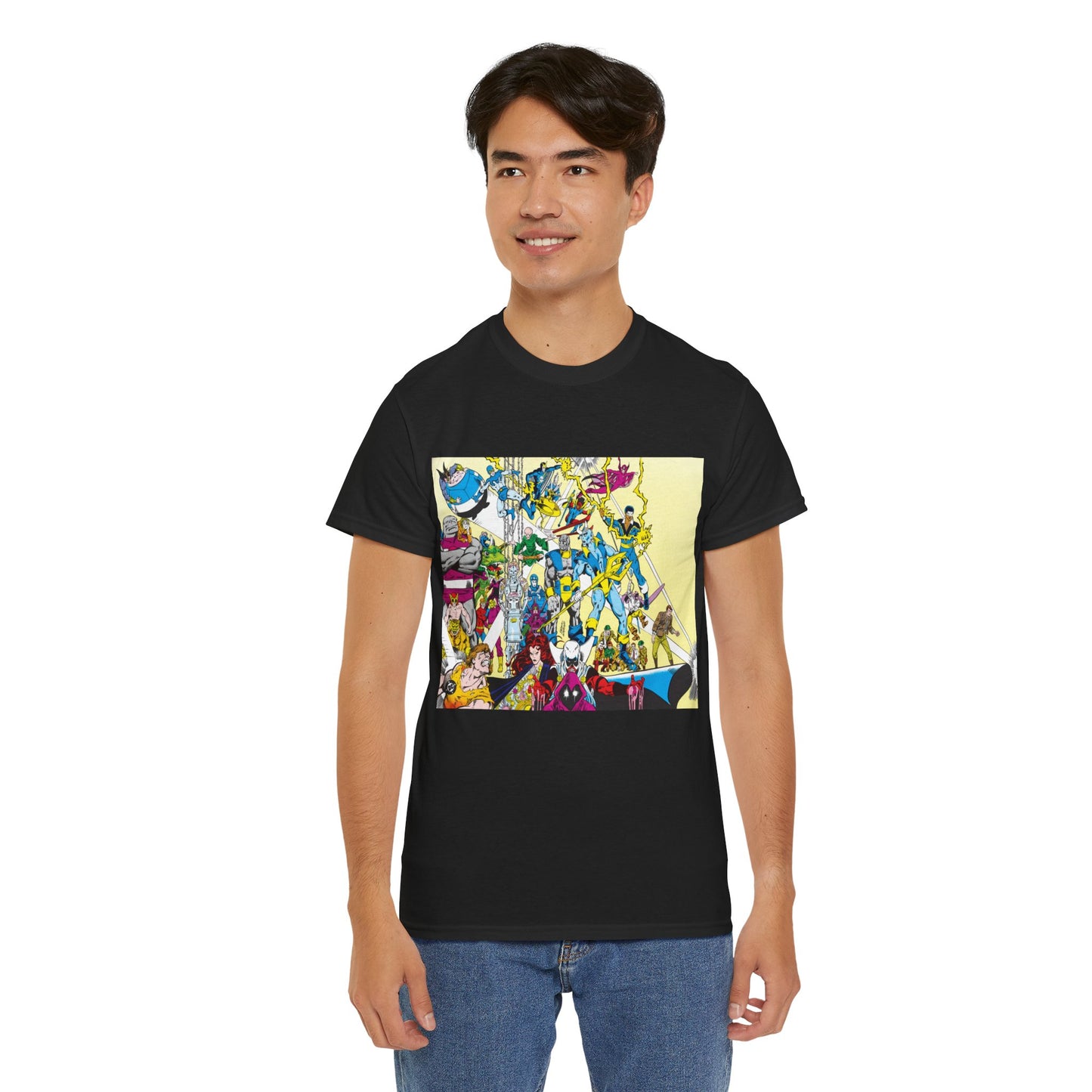 Who's Who in the DC Universe T-Shirt - George Perez Art - Black Lightning, Black Orchid - #3 Cover Art - DC Comics