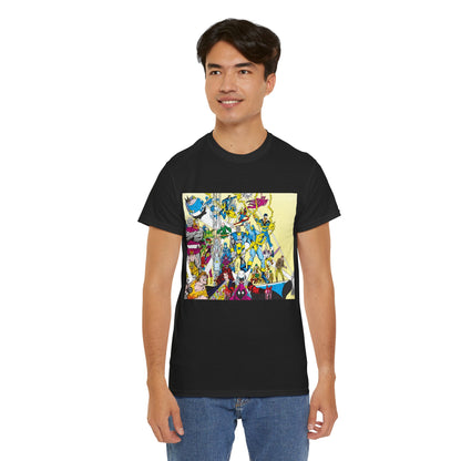 Who's Who in the DC Universe T-Shirt - George Perez Art - Black Lightning, Black Orchid - #3 Cover Art - DC Comics
