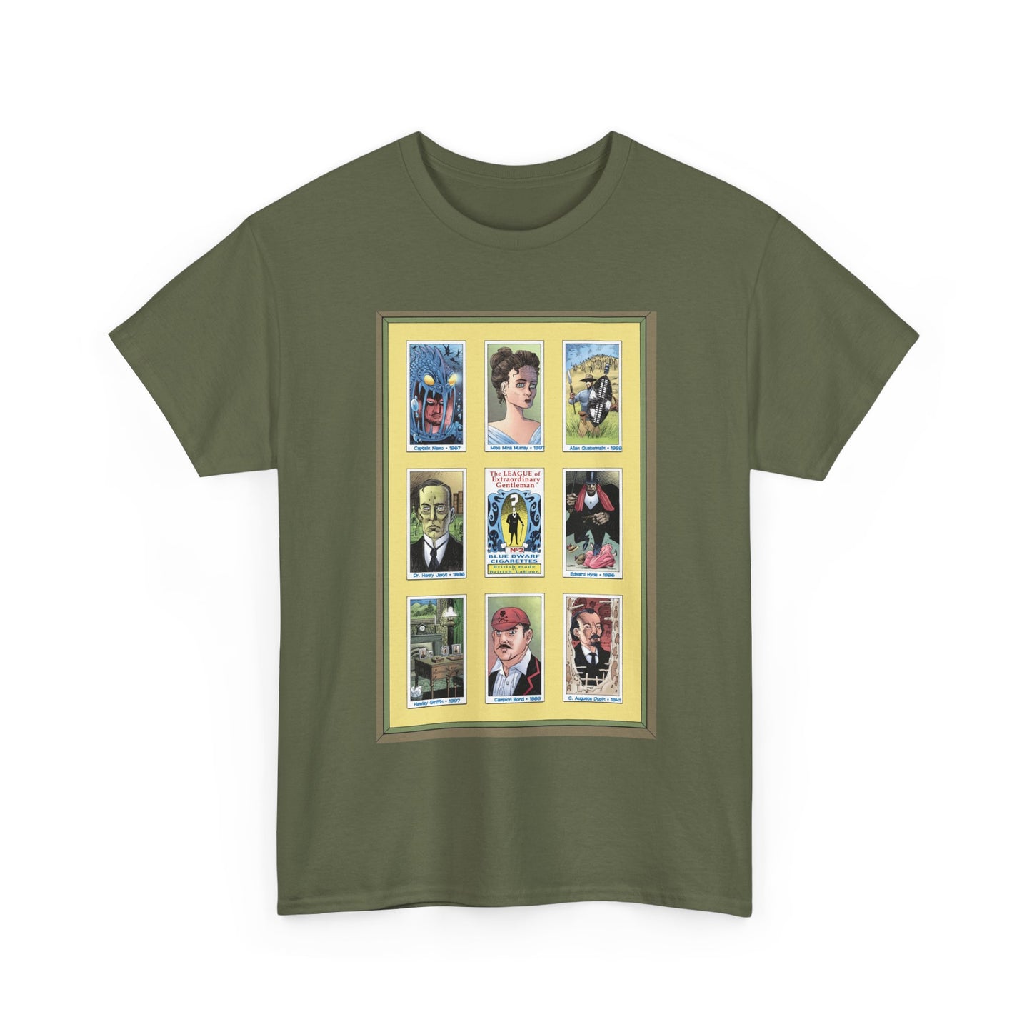League of Extraordinary Gentlemen T-Shirt - Kevin O'Neill Art - Mina Murray, Captain Nemo, Allan Quatermain, Jekyll & Hyde - Alan Moore Story
