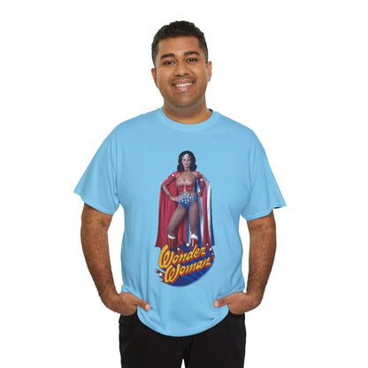 Wonder Woman T-Shirt - Lynda Carter - DC Comics - 1970s CBS TV Show - Amazons from Paradise Island