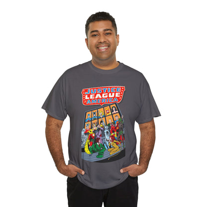 Justice League of America T-Shirt - George Perez Art - Wonder Woman, Hourman, Batman, Firestorm - SSOSV - DC Comics