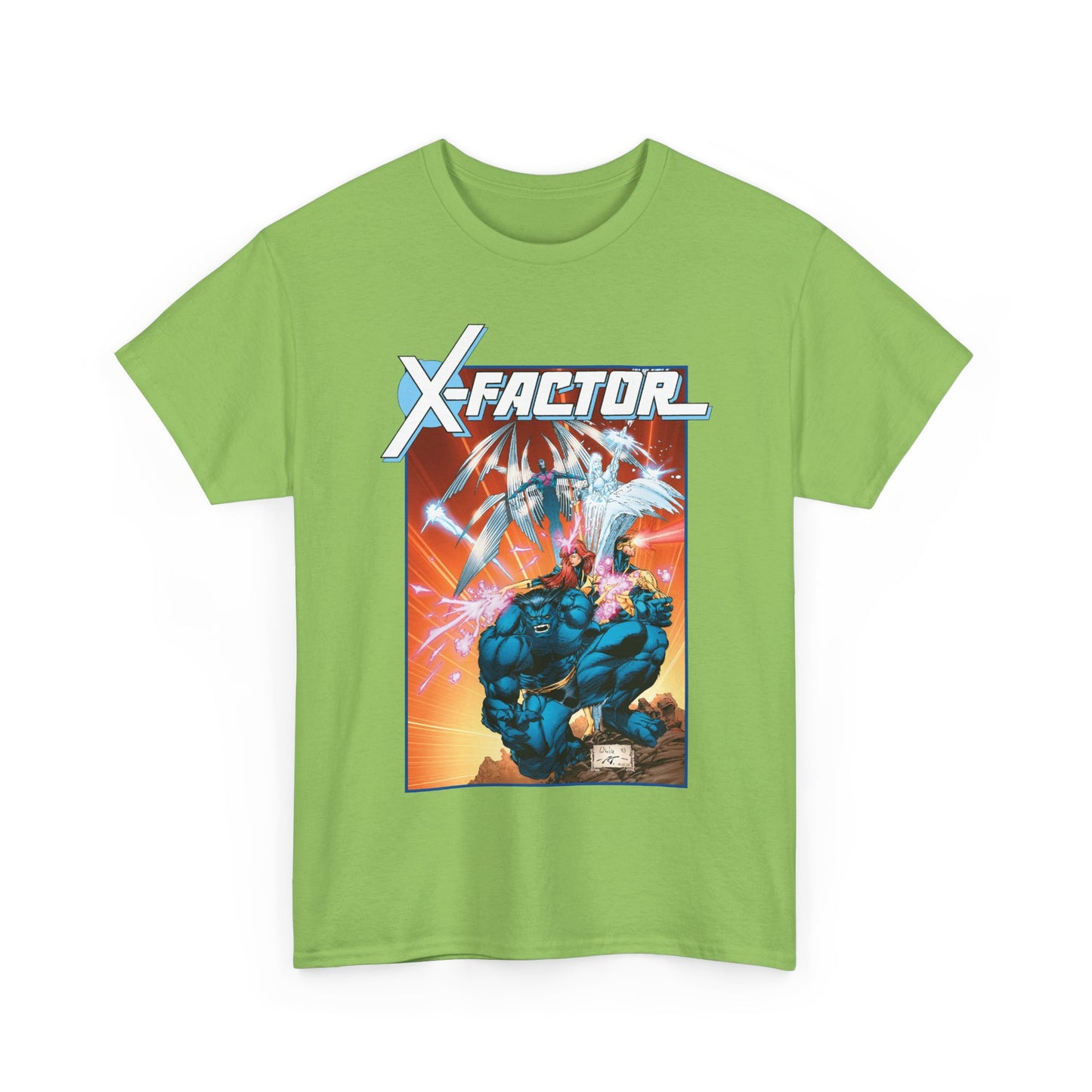 X-Factor T-Shirt - Whilce Portacio Art - Cyclops, Jean Grey, Iceman, Arcangel, Beast - X-Men Founding Members - Marvel Comics