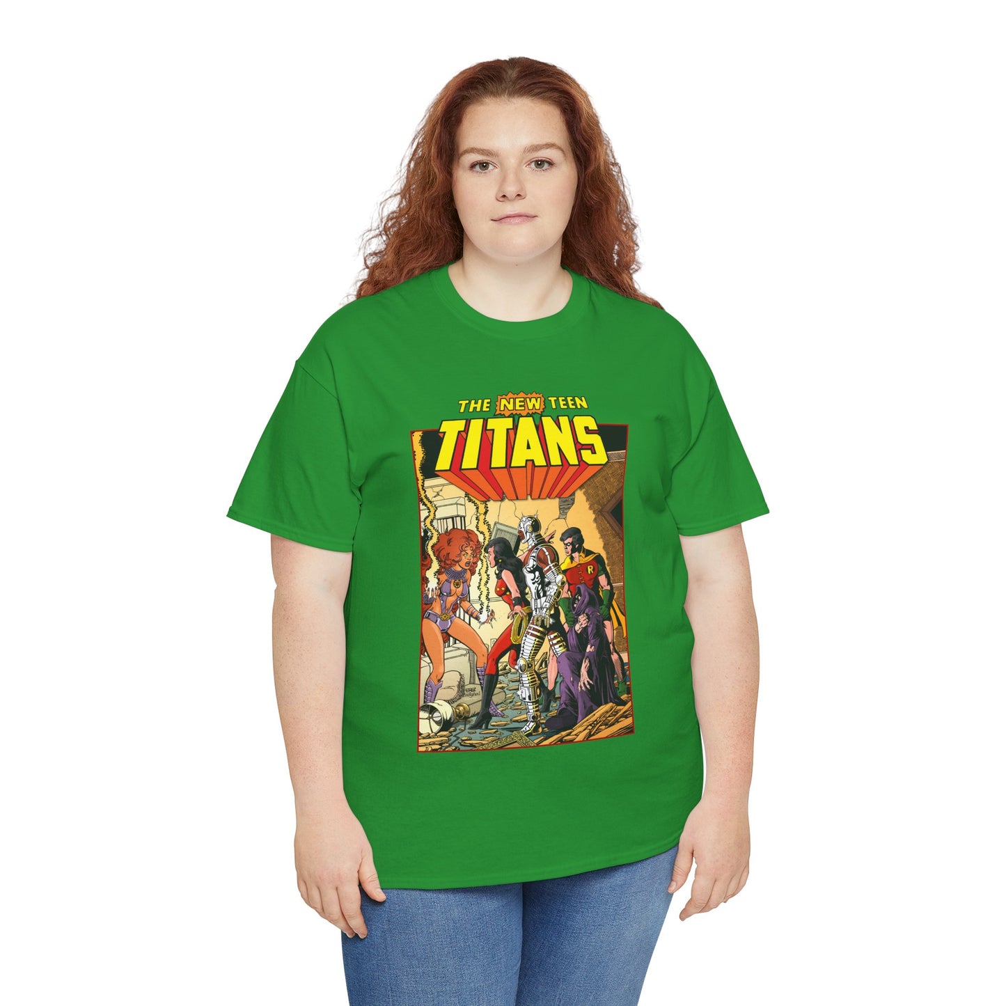 New Teen Titans T-Shirt - George Perez Art - #16 Cover - Wonder Girl, Robin, Starfire - DC Comics