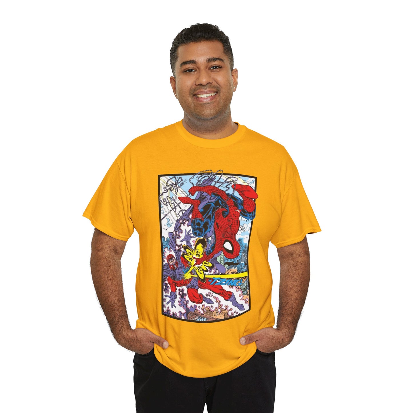Spider-Man Vs Magneto T-Shirt - Erik Larsen Art - Marvel Comics