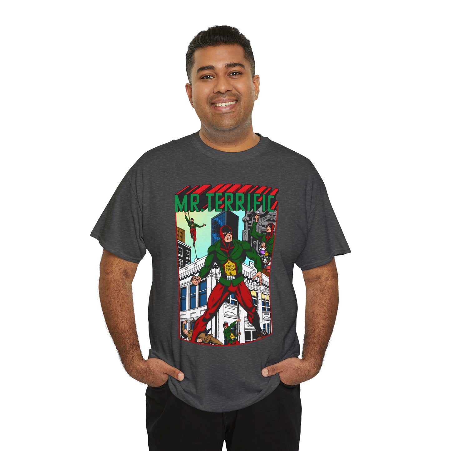 Mr Terrific T-Shirt - JSA Member - Golden Age Hero - DC Comics