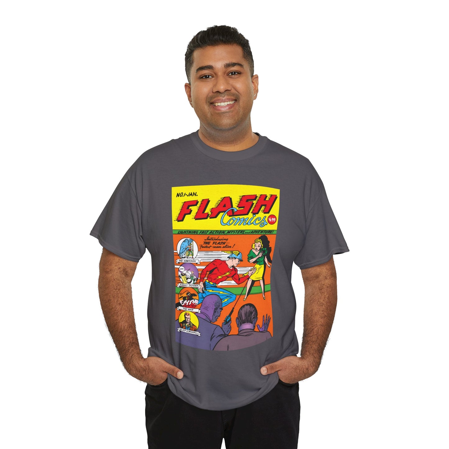 Flash Comics #1 T-Shirt - Jay Garrick, Golden Age Flash - JSA Member - DC Comics
