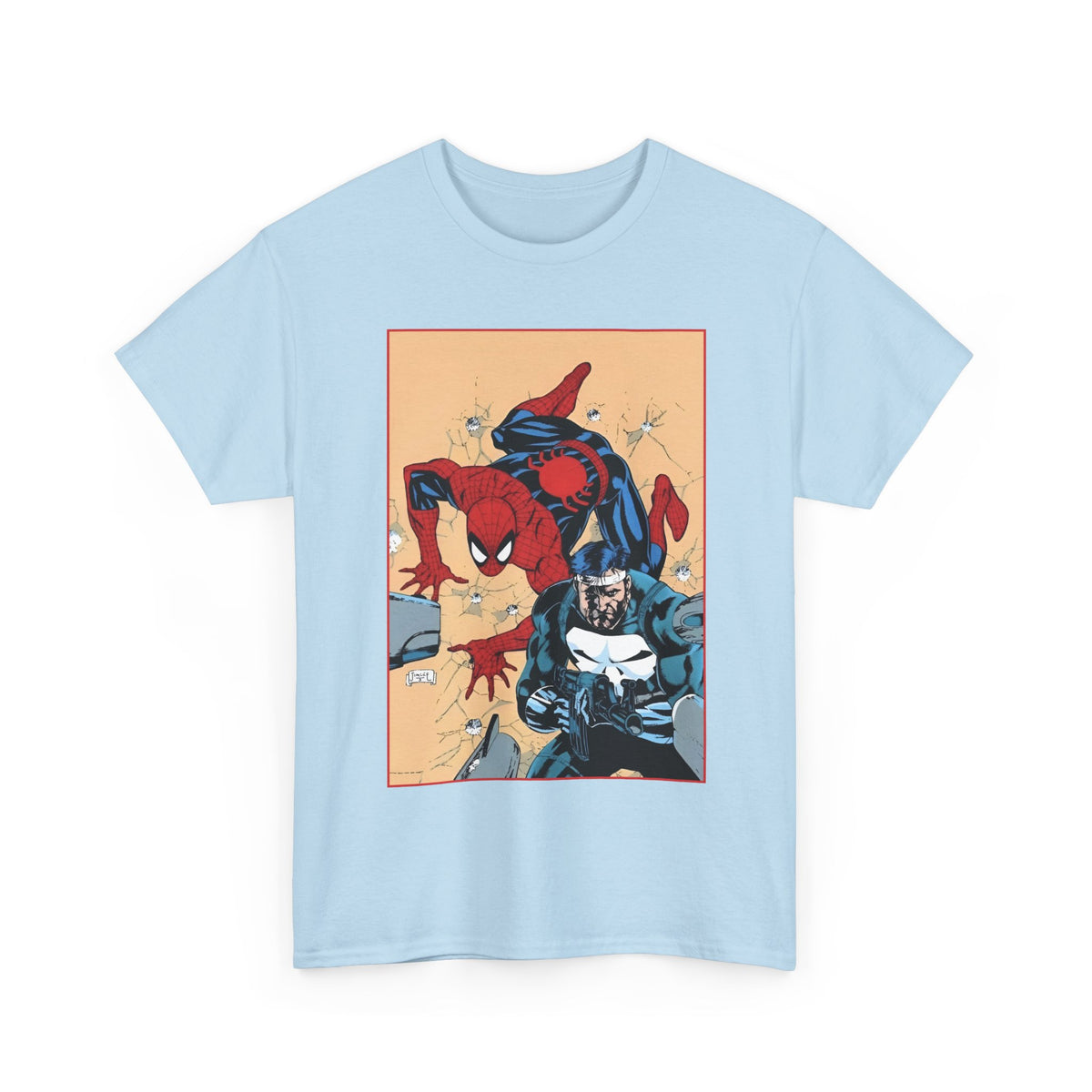 Spider-Man & Punisher T-Shirt - Jim Lee Art - Marvel Comics