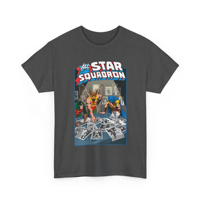 All-Star Squadron T-Shirt - Jerry Ordway Art - Hawkman, Doctor Mid-Nite, Atom - Justice Society JSA - #1 Cover - DC Comics