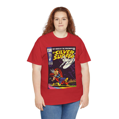 Silver Surfer #4 T-Shirt - Vs Thor - Marvel Comics