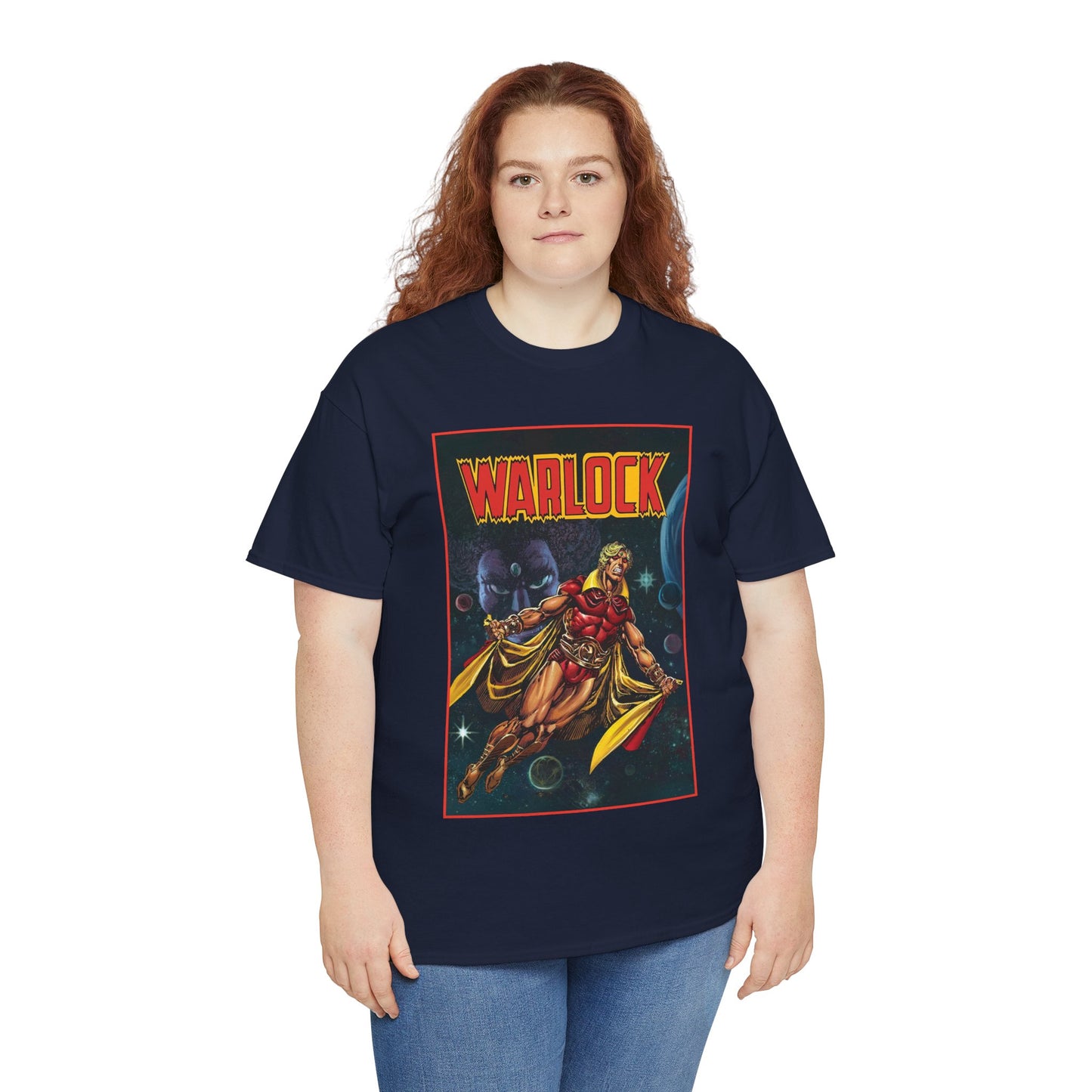 Warlock T-Shirt - Jim Starlin Art - Marvel Comics - Cosmic Superhero - The Enclave - Him