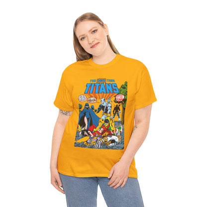 New Teen Titans T-Shirt - George Perez Art - #2 Cover Art - Deathstroke & Ravager - DC Comics