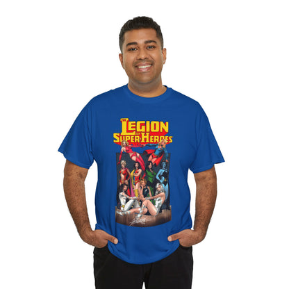 Legion of Super-Heroes T-Shirt - George Perez Art - Saturn Girl, Supergirl, Dream Girl, Shadow Lass, Phantom Girl - The Super Woman of LOSH - DC Comics