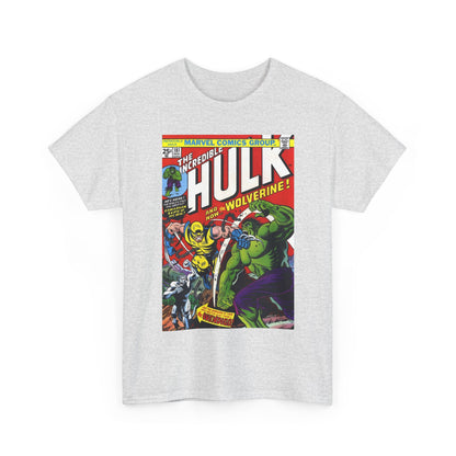 Incredible Hulk #181 T-Shirt - First Appearance of Wolverine - Vs The Wendigo - Marvel Comics