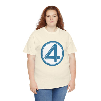 Fantastic Four Logo T-Shirt - New Marvel Movie 2025 - MCU - Pedro Pascal - 4 - Marvel Comics - Reed Richards