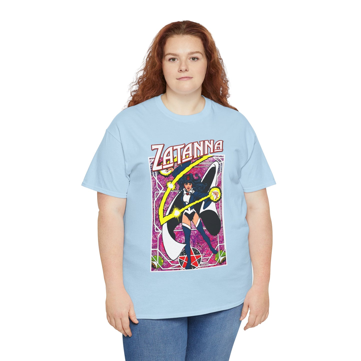 Zatanna T-Shirt - George Perez Postcard Art - Justice League Magic Member - JLA Satellite Era - DC Comics