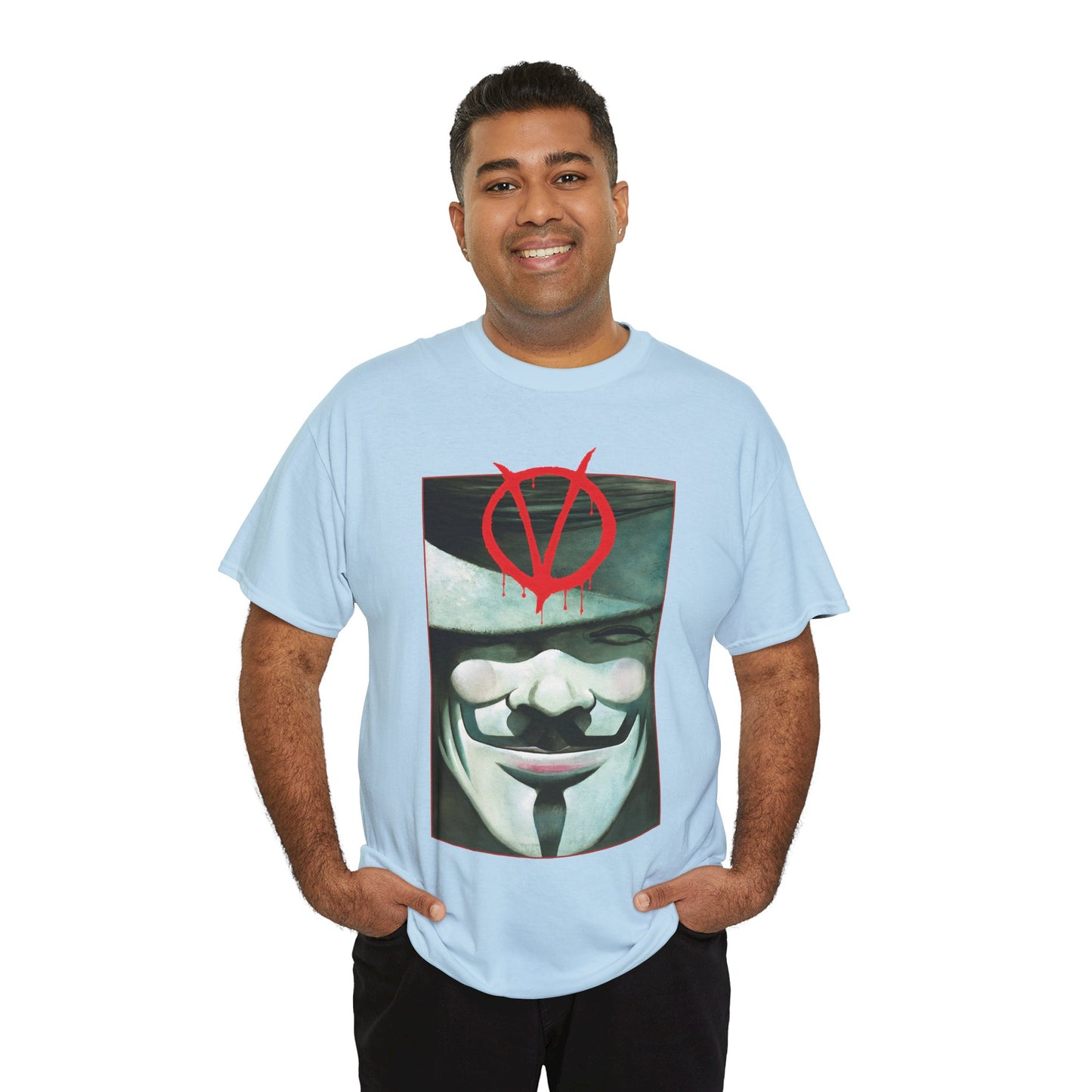 V For Vendetta T-Shirt - David Lloyd Art - Guy Fawkes Mask - DC Comics