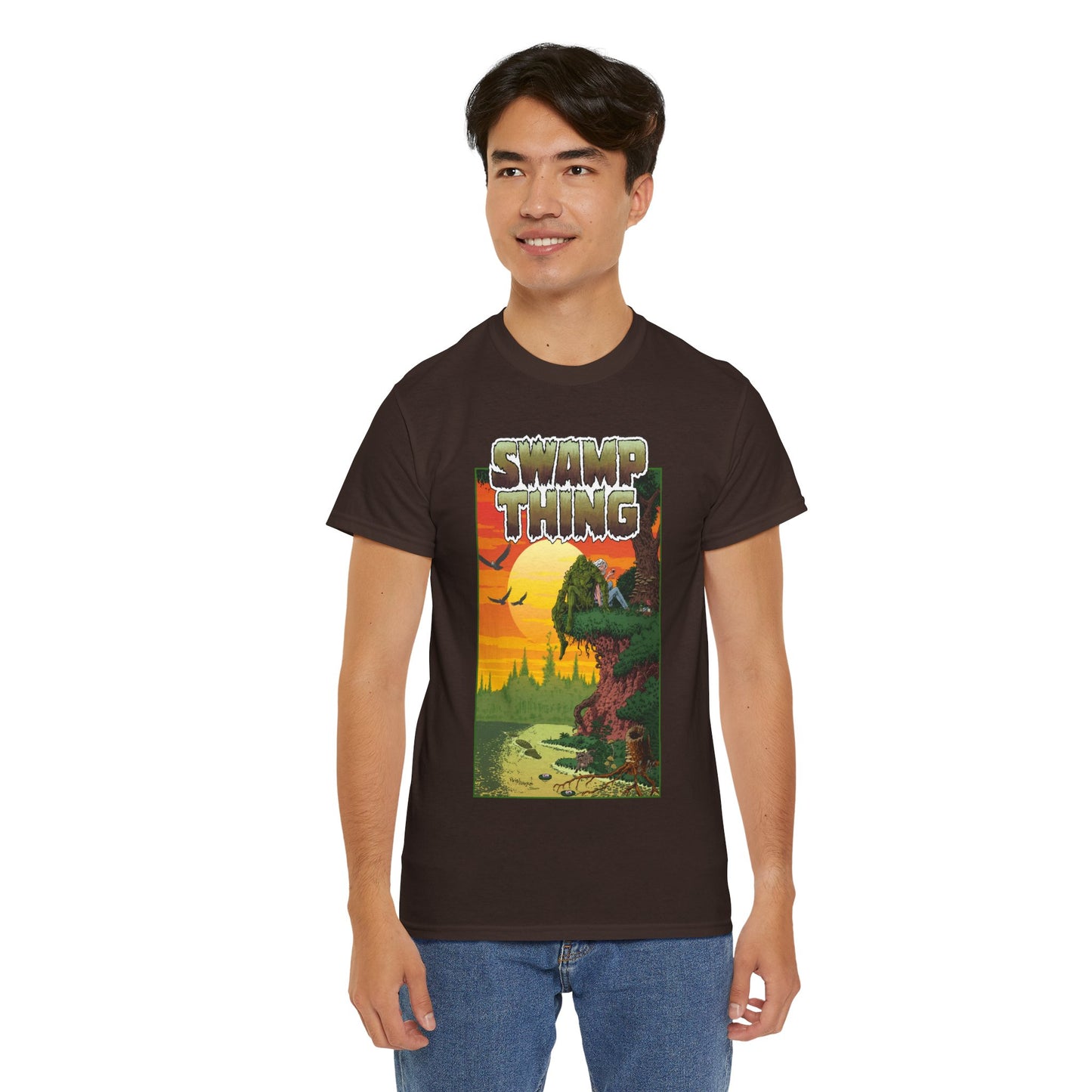 Swamp Thing T-Shirt - Paris Cullins & Pat Broderick Unreleased Cover Art - DC Comics Vertigo