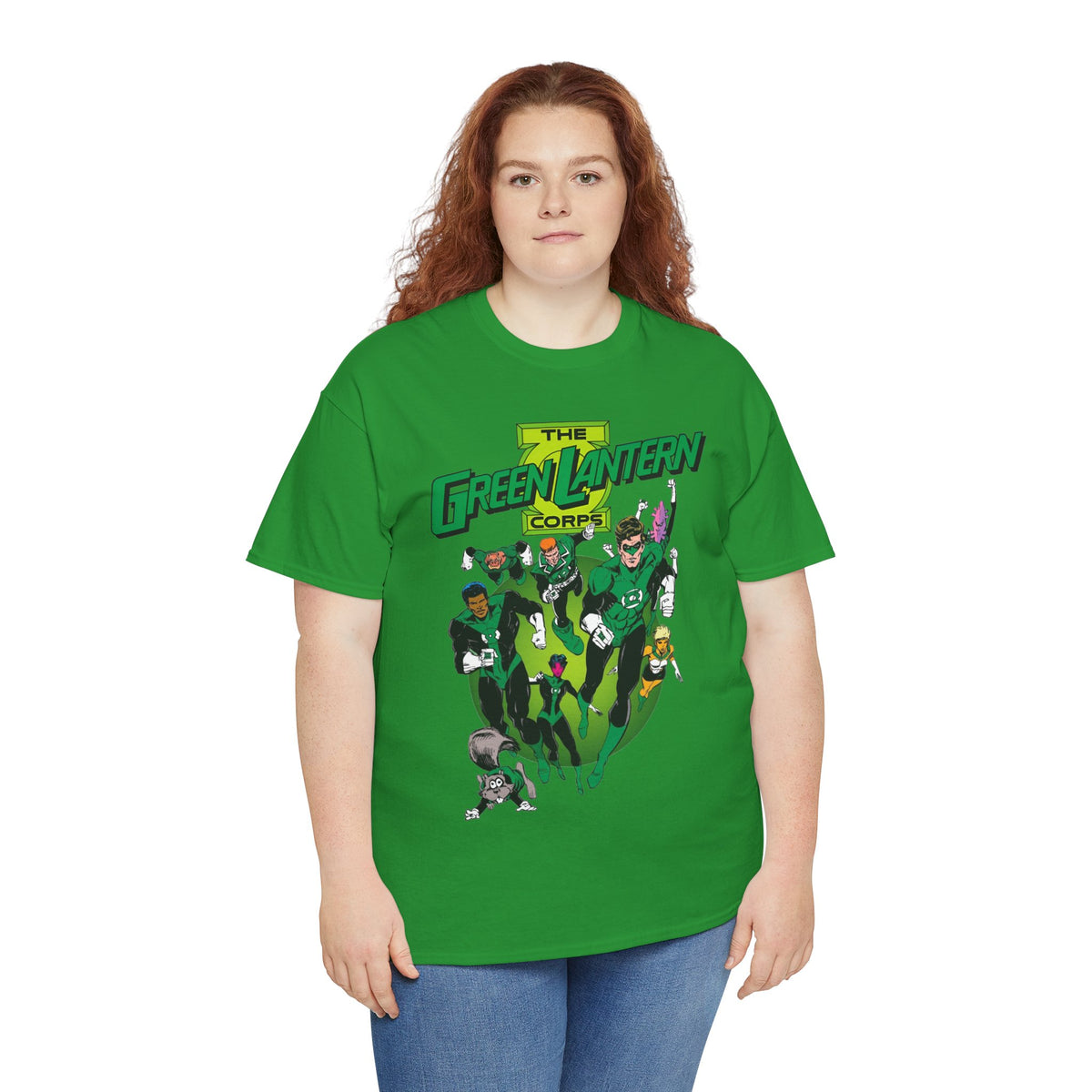 Green Lantern Corps T-Shirt - Joe Staton Art - Hal Jordan, John Stewart, Arisia, Kilowog, Katma Tui - DC Comics
