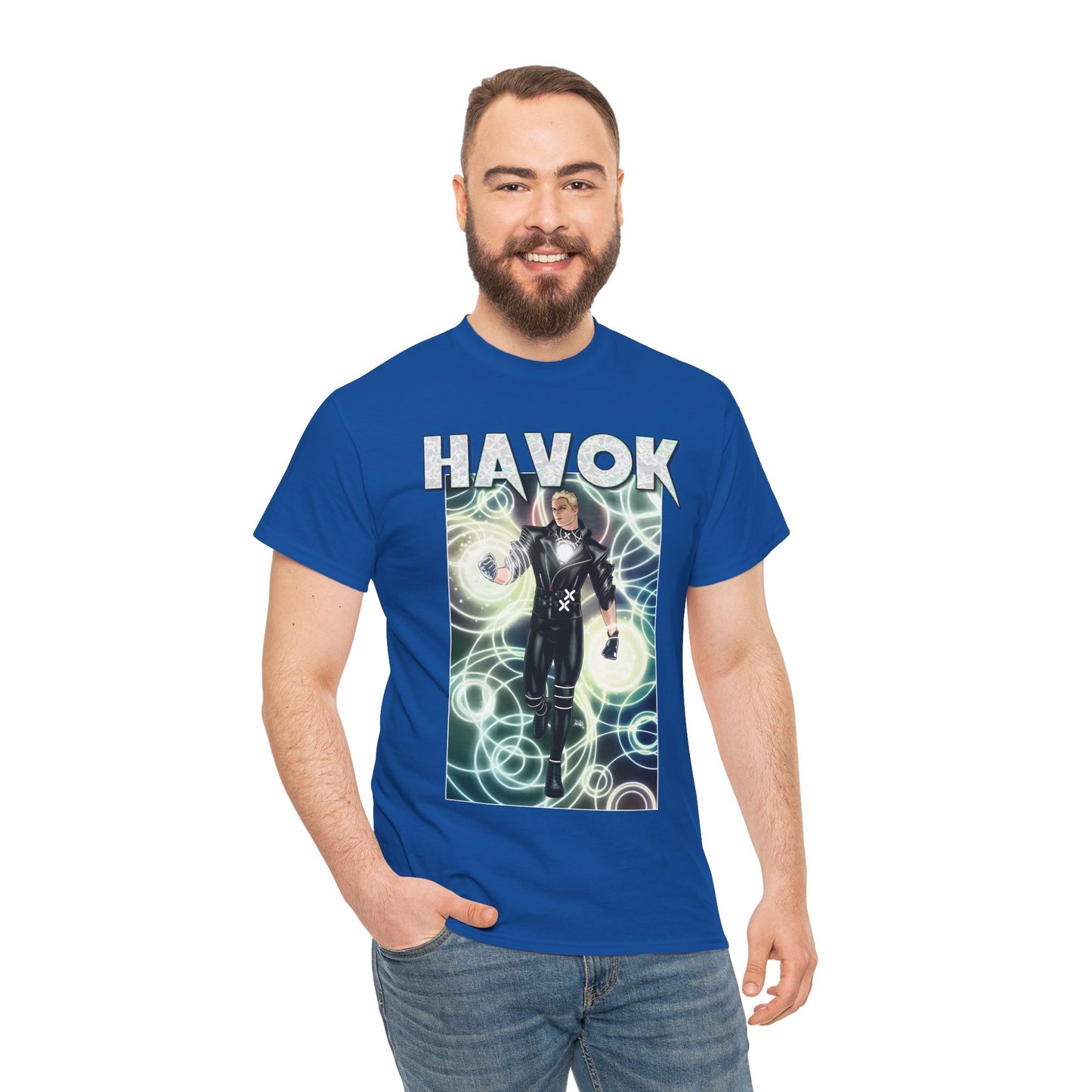 Havok T-Shirt - X-Men, X-Factor Member & Leader - Mutant Hero - Alex Summers, Brother to Scott Summers, Cyclops - Marvel Comics