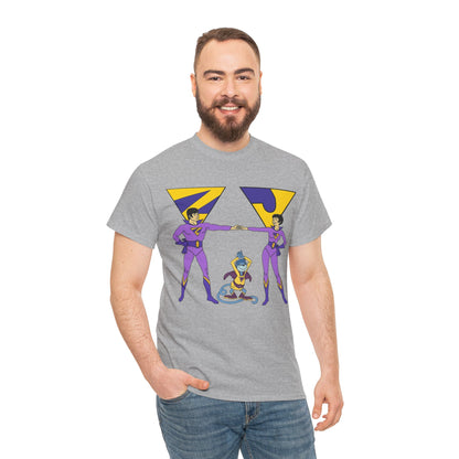 Wonder Twins T-Shirt - Super Friends - Zan & Jayna - Hanna-Barbera Cartoon - DC Comics
