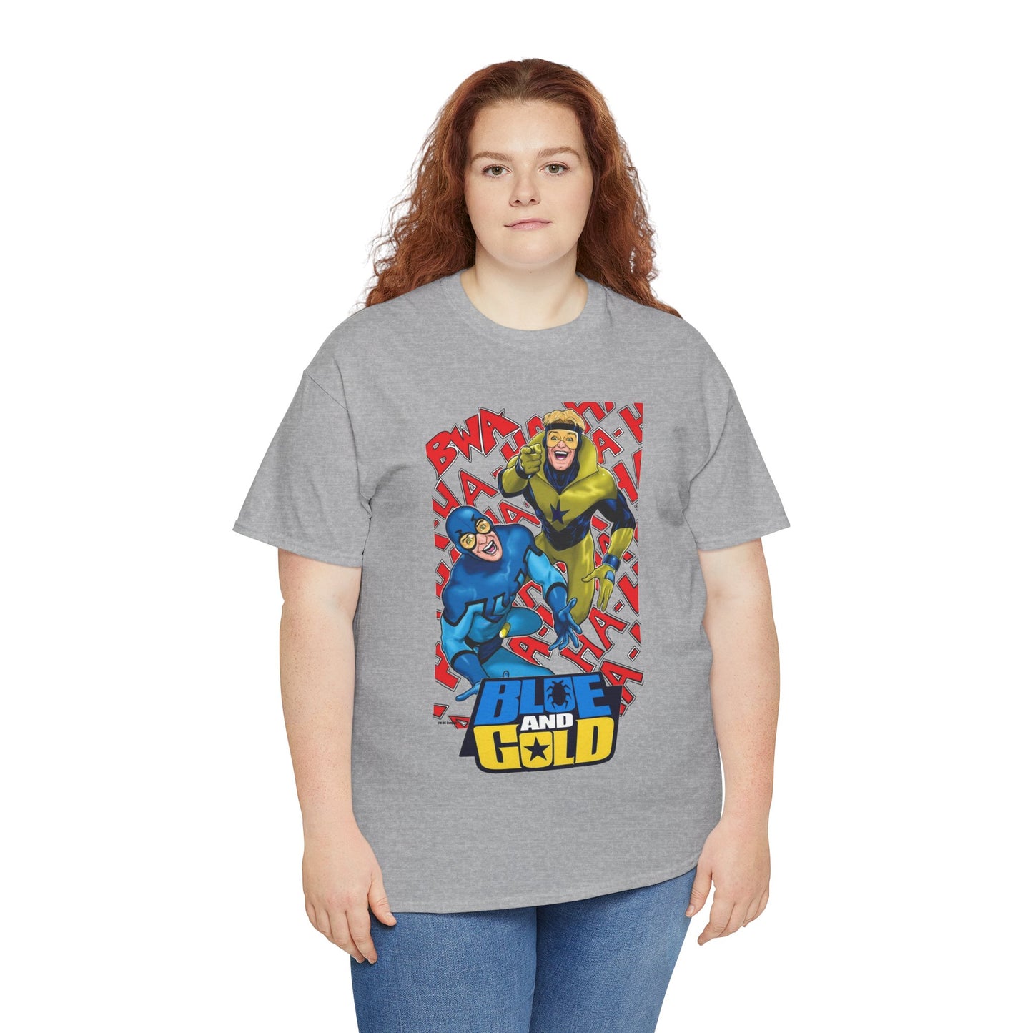 Booster Gold & Blue Beetle T-Shirt - DC Comics - Justice League International Members - Ted Kord