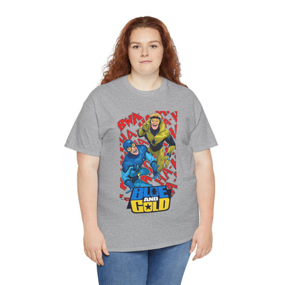 Booster Gold & Blue Beetle T-Shirt - DC Comics - Justice League International Members - Ted Kord