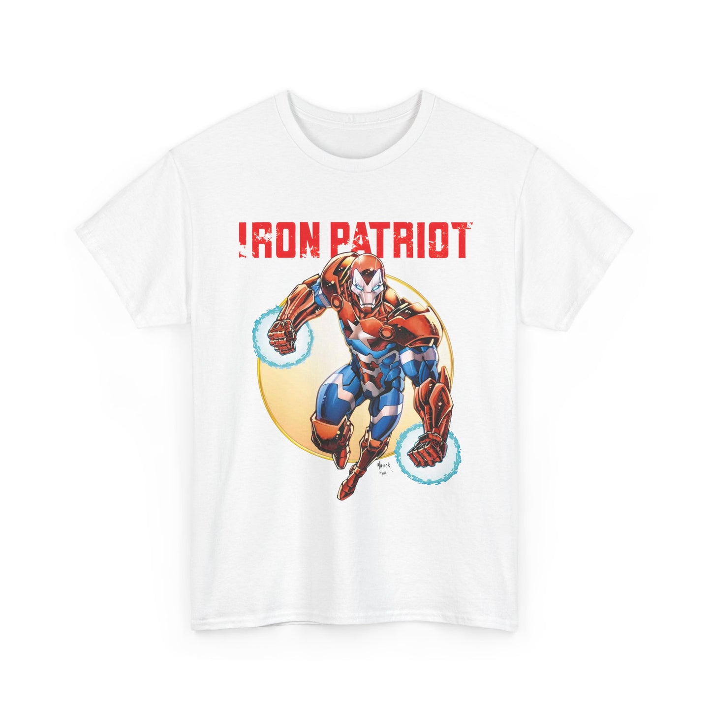 Iron Patriot T-Shirt - Todd Nauck Art - Avengers Member - Marvel Comics