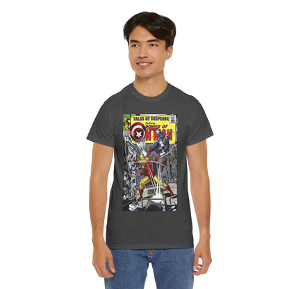 Tales of Suspense T-Shirt - George Perez #58 Cover Homage Art - Captain America & Iron Man - Marvel Comics