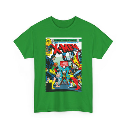 X-Men #100 T-Shirt - Dave Cockrum Art - Cyclops, Colossus, Wolverine, Storm, Jean Grey, Iceman - Marvel Comics