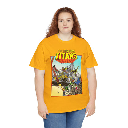 New Teen Titans T-Shirt - George Perez Promo Art - Wonder Girl, Cyborg, Raven, Starfire, Robin, Kid Flash, Changeling - DC Comics