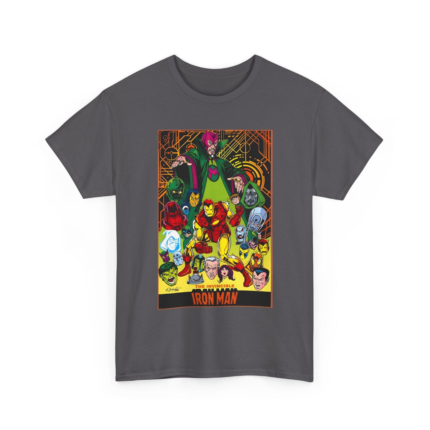 Iron Man T-Shirt - Bob Layton Art - Tony Stark - Ultron, Doctor Doom, The Mandarin, The Beetle - Marvel Comics