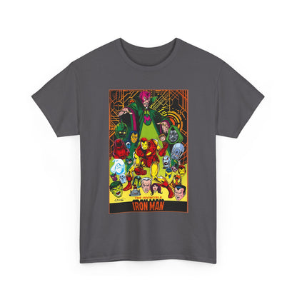 Iron Man T-Shirt - Bob Layton Art - Tony Stark - Ultron, Doctor Doom, The Mandarin, The Beetle - Marvel Comics
