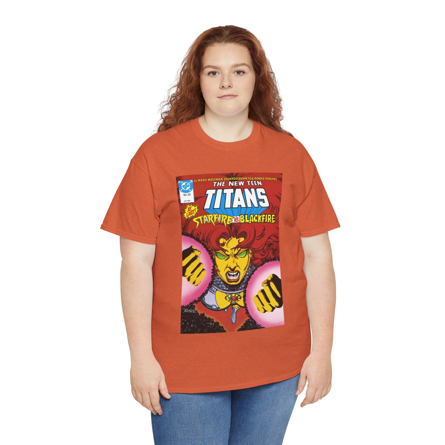 Starfire T-Shirt - George Perez Art - New Teen Titans #23 Cover - DC Comics