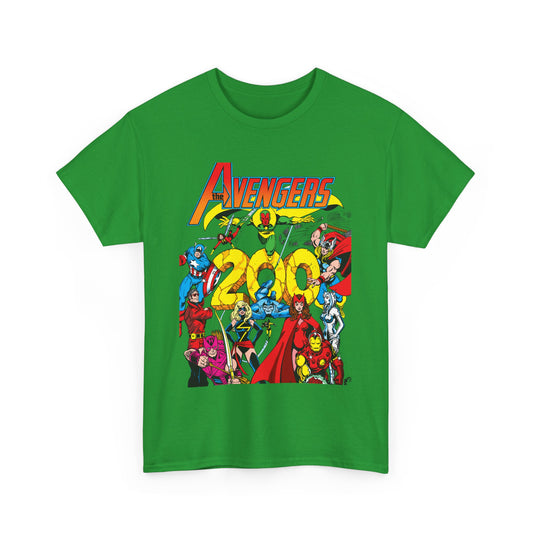 Avengers T-Shirt - George Perez Art - #200 Cover - Thor, Scarlet Witch, Iron Man, Vision, Hawkeye, Beast, Jocasta, Wasp, Captain America, Wonder Man