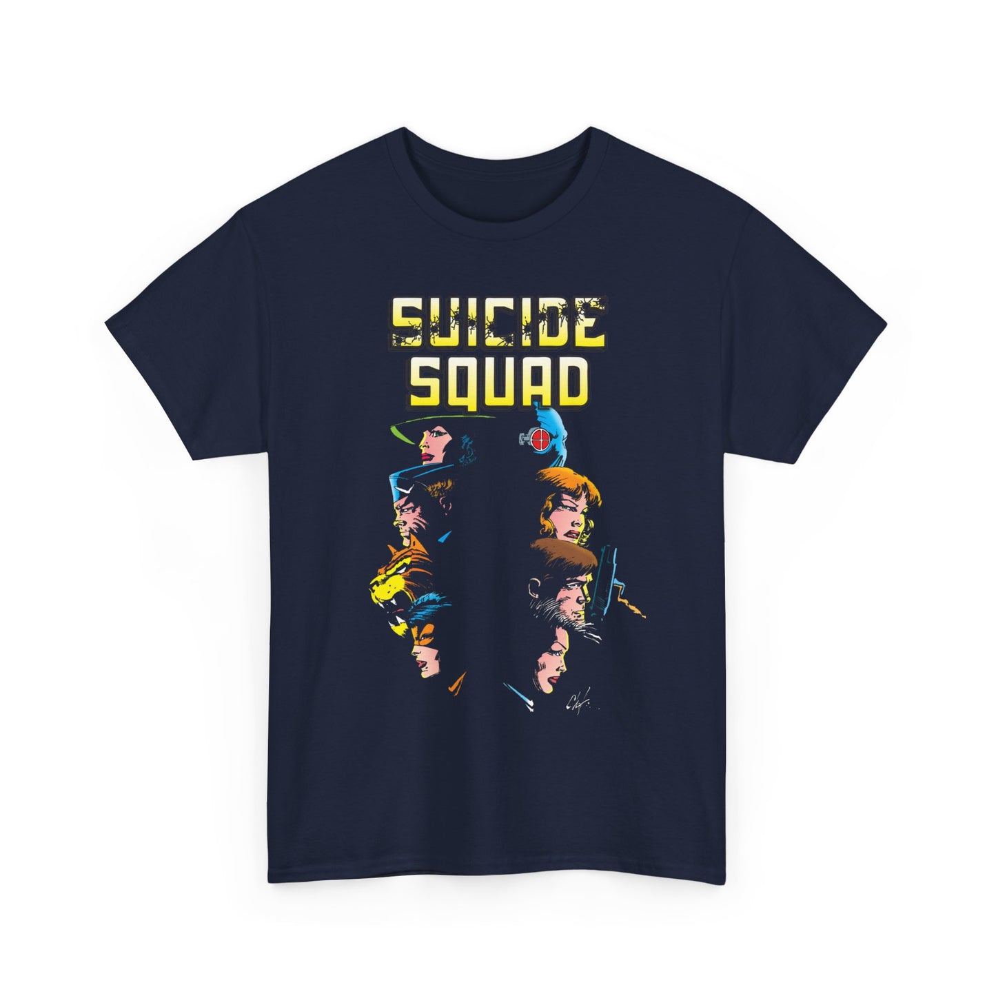 Suicide Squad T-Shirt - Howard Chaykin Art - Deadshot, Enchantress, Bronze Tiger, Captain Boomerang - DC Comics