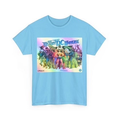 New History of the DC Universe T-Shirt - Wonder Woman, Wildcat, Black Canary, Sgt. Rock, Etrigan, Spectre, Jonah Hex - DC Comics