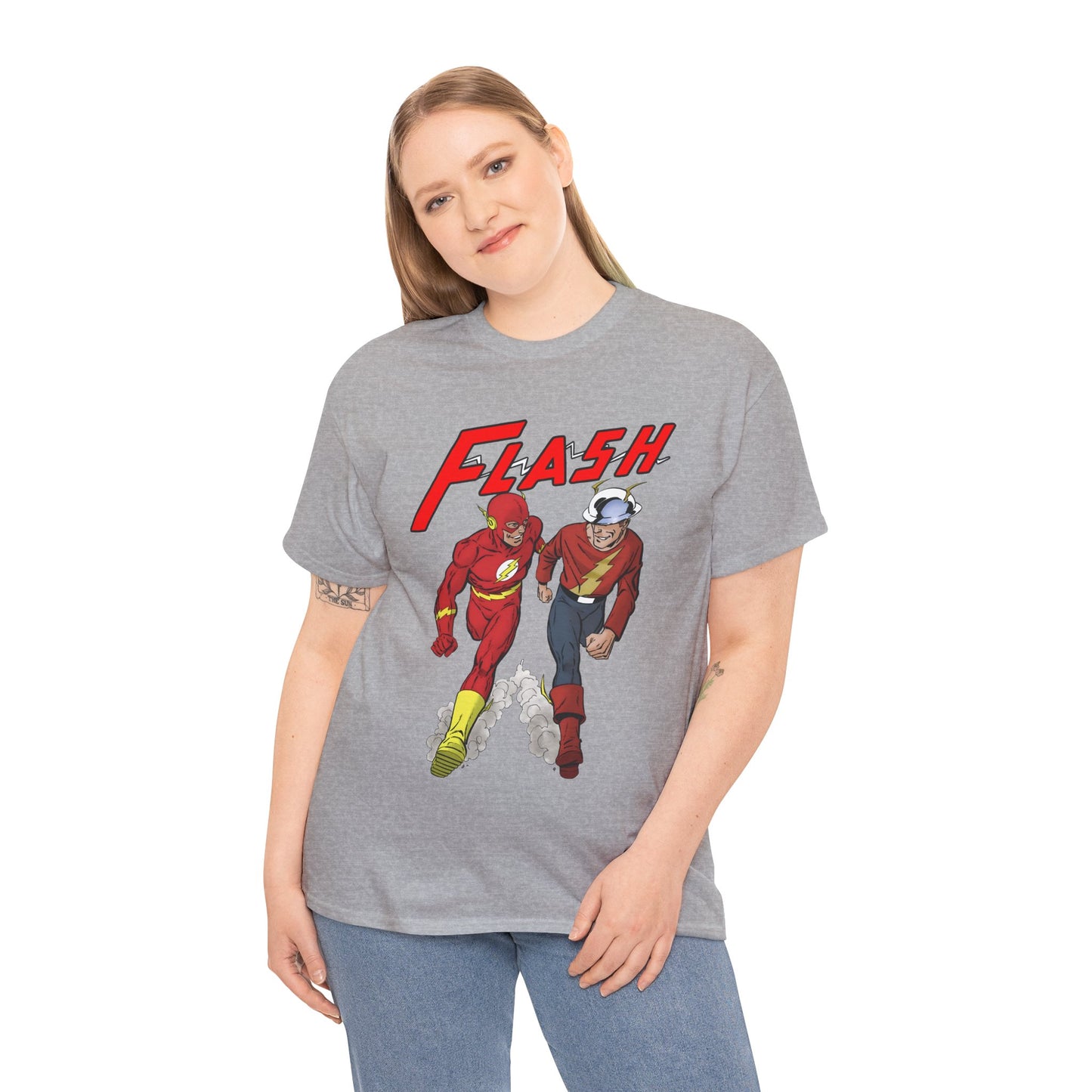 Flash T-Shirt - John Byrne - Barry Allen, Jay Garrick - Golden Age, Silver Age - DC Comics