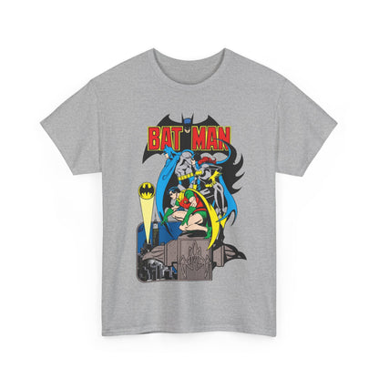 Batman, Robin & Batgirl T-Shirt - José Luis García-López Art - DC Comics Style Guide - 1970s Retro Art - Gotham City - Bat Signal