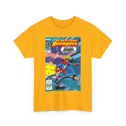 West Coast Avengers #46 T-Shirt - John Byrne Art - Great Lakes Avengers Appearance - Marvel Comics