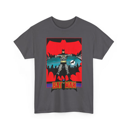 Batman T-Shirt - George Perez Art - 1980s JLA Postcard Art - DC Comics